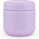 13.5oz Kids Food Thermo, Insulated Food Jar for Hot & Cold Food, Wide Mouth Leak proof Thermal Lunch Container with Lids, Stainless Steel Keep Food Warm Lunch Thermo Bowl (Lilac)