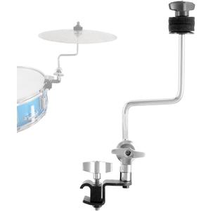 RANMING Cymbal Clamps Arm Drum Hoop Mount Cymbal Clamp for Snare Drums and Toms Drum Set Clamp with Z Splash Drum Hoop,Extension Mount for 8-12in Cymbals Cymbal Mounted Holder Percussion Accessories