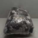 Amlie Home Faux Fur Throw Blanket for Couch, Ultra Soft Fuzzy Plush Bubble Throw for Sofa, Living Room & Home Decor, 50"x60", Tie-dye Black