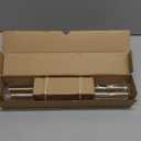 Warm Gold Curtain Rods for Windows 28 to 48 Inches Adjustable Length Heavy Duty 1" Diameter Brass Window Curtain Rod with Solid Metal Finials for Outdoor Farmhouse Bedroom Kitchen Living Room