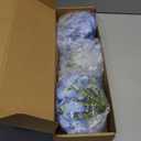 5pcs Hydrangea Artificial Flowers Real Touch 20 inch Lifelike Hydrangea Flower for Home Wedding Office Party Living Room Decoration (Baby Blue)