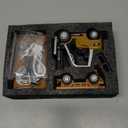 BRRRRT 1/64 RC Forklift Toy 7 Channel 2 Mode Mini Remote Control Forklift Truck with Rechargeable Battery, 2 in 1 Transformable Lift Fork & Hook with Lights & Sounds for Adults Kids Boys and Girls