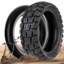 1 Set 70/65-6.5 Tire & Tube Off Road, 10 Inch 10x2.75-6.5/10x2.70-6.5 Scooter Outer Tire & Inner Tube Fit for Hover-1 Alpha~Hiboy Titan Pro/Max3~Evercross H5~Emove Cruiser Electric Scooter