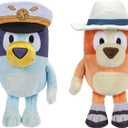Bluey Plush Stuffed Animals Pack of 2, 16-23, Soft, Captain and Holiday Plush Figure Toys, Cuddly Stuffed Animals for Kids Ages 3+