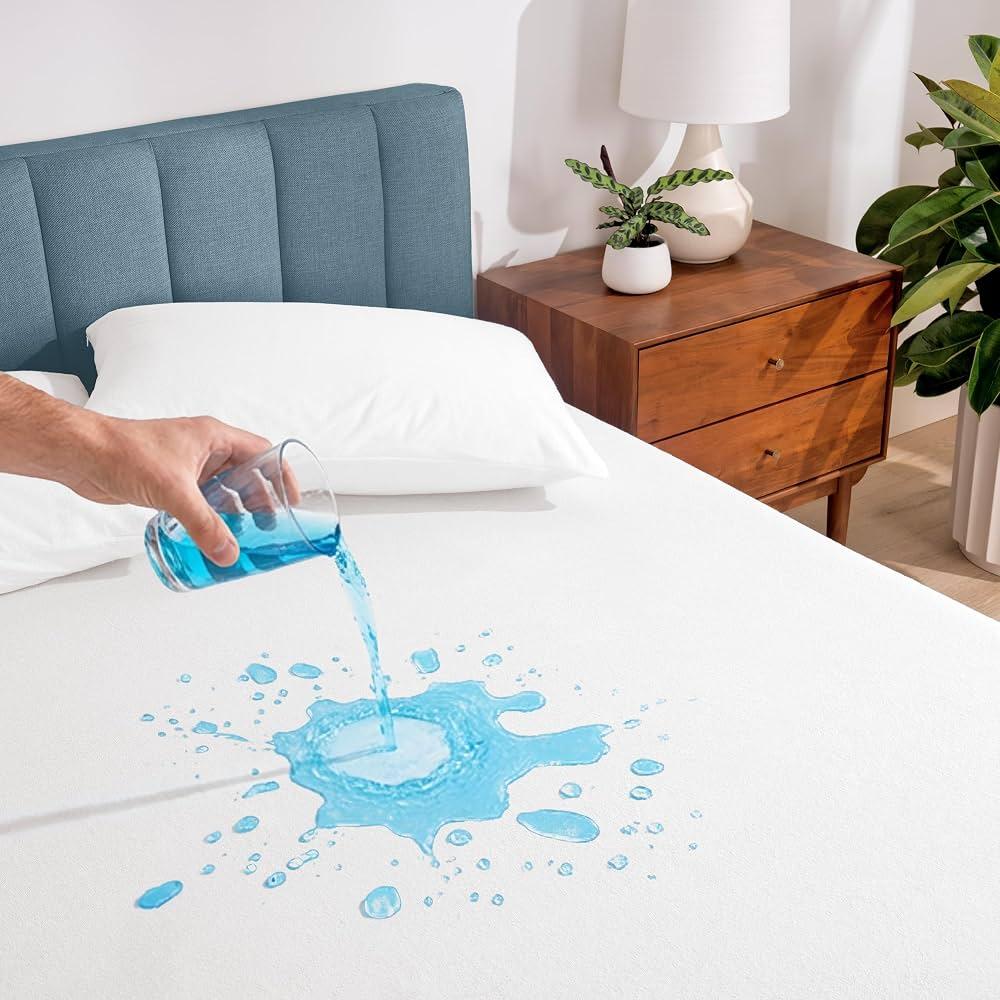 Bare Home 100% Waterproof Mattress Protector (White)