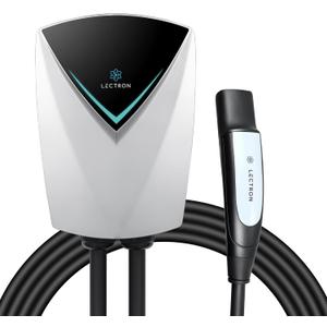 Lectron Tesla (NACS) V-Box Pro Electric Vehicle Charging Station 48 Amp - Level 2 EV Charger (240V) with NEMA 14-50 Plug/Hardwired Compatible with All Tesla Models S/3/X/Y & Cybertruck