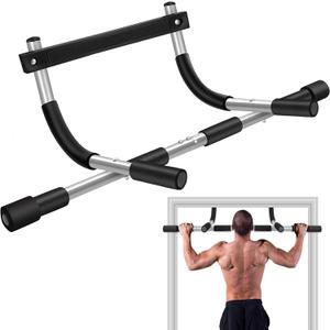 TOPOKO Upgrade Pull Up Bar for Doorway - Max Capacity 440 lbs, Portable Upper Body Workout Bar for Strength Training