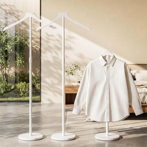 OLV 2 Pack Mannequin Torso, Adjustable Shirt Display Stand 30 to 41 Inches Height, Stable Dress Form Clothing Display Stand for Vendor, Portable Garment Rack for Coat Jacket, White