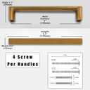 10 Pack Antique Brass Cabinet Pulls 5 Inch(128mm) Kitchen Cabinet Handles Solid Zinc Alloy Cabinet Hardware Drawer Pulls