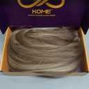 KOME Ash Blonde 13x6 Bob Synthetic Lace Front Wig for Women 12IN