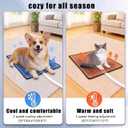 DuDuDog Pet Pad Water Circulation Self Cooling System for Summer | Timed Electronic Self-Cooling and Heating for Dogs and Cats, 24 x 16 in