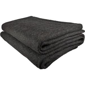 EPG Extra Large Wool Blanket with Zippered Bag | Warm, Comfortable, Stylish, Military | XL Queen/King - 72 x 92 in, 80% Wool, 5.35 lbs | Camping, Outdoor, Bedding, Emergency, Survival, Cabin, RV (X-Large, Dark Gray)