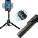 Selfie Stick Tripod,Tripod for iPhone Wireless Remote for Selfies,Group Photograph,Video Recording. Phone Stand Compatible with iPhone Android Phone,Camera