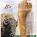 Nylabone Healthy Edibles WILD Natural Longer-Lasting Chew Treats, Bison Flavor, Large Dogs Up to 50 lbs - Made in USA (1 Count) (EXP 07/01/26)