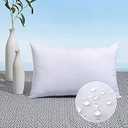 MIULEE 12x24 Pillow Insert Throw Pillow Insert, Outdoor Pillows Water-Resistant Premium Lumbar Outdoor Pillow Stuffer Sham for Couch Sofa Patio Furniture Cushion Porch Swing