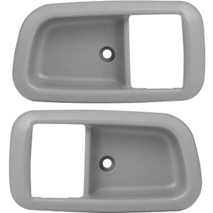 Interior Door Handle Trim Bezels (Gray) for Toyota Tundra 2000-2003, Tundra 2004-2006 Extended Cab Pickup/Standard Cab Pickup, for Front Driver & Passenger Side