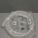 DAVCO 1" ID - 10 ft Heavy Duty Braided Clear Plastic Vinyl Tubing with 2 Stainless Clamps, Flexible High Pressure Reinforced PVC Plastic Tube Hose, Non-toxic, BPA Free