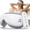 BOB AND BRAD Eye Massager with Remote Control FSA Eligible HSA - EyeOasis 2 Plus Eye Massager with Heat Compress - Electric Headache Massager with Heat for Migraines & Dry Eye Relief