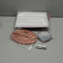 KOOKIN Lighted Vanity Makeup Mirror Led Lights 180 Degree Rotation Lighted Mirror Touch Screen Adjusted Brightness Desk Mirrors USB Dual Supply Bathroom Beauty Cosmetic Mirrors (Black)