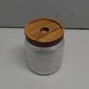 Glass Storage Jar, Food Storage Container with Airtight Bamboo Wooden Lid, Kitchen Canisters For Tea,Coffee Bean, Sugar, Candy, Cookie, Spice (1500ml, 51 Ounce)