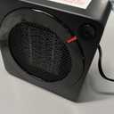 Gaiatop Mini Space Heater, Lightweight PTC Ceramic Fast Heating 500W Energy Efficient for Indoor Use, Overheating & 45° Tip-Over Protection, Portable Desk Electric Heaters for Office Home Black