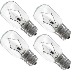 8206232A Light Bulbs for Whirlpool Microwave, 40w 125v E17 Microwave Light Bulbs Under Hood, Oven Light Bulb, High Temperatur Resistant, Pack of 4