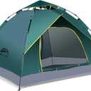 Happy Travel 1/2/3/4 Person Camping Tent, Instant Easy Pop Up Tents for Camping, Automatic Waterproof Family Camping Tent, Easy Set Up Tent, Portable Windproof Dome Tent for Camping Hiking & Traveling