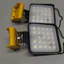 2 Pcs Cordless LED Work Light for Dewalt 20v Max Battery, 96W 10000LM Battery Light for Dewalt 20v Tools, Portable Outdoors Flood Lighting with USB & Type-C Charging Port, Low Voltage Protection