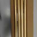 Gold Curtain Rods, Room Darkening Rod for Windows 48 to 90 Inches(4-7.5Ft), Wrap Around Curtain Rods, Heavy Duty Blackout Drapery, Modern Decorative Window Treatment Rod, Gold