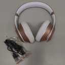 Wireless Bluetooth Headphones Over Ear 65H Playtime HiFi Stereo Headset with Microphone and 6EQ Modes Foldable Bluetooth V5.3 Headphones for Travel Smartphone Computer Laptop Rose Gold