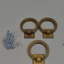 Antique Brass Cabinet Pulls 3 Pack 2.15 inch Diameter Vintage Pulls, Hardware Pulls for Bar Bathroom Closet Dressers