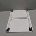 Folding Lap Desk, Ruxury Laptop Stand Bed Desk Table Tray, Breakfast Serving Tray, Portable & Lightweight Mini Table for Sofa Couch Floor - White (Small)