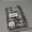 32 Pack Curtain Grommet, Inner Diameter 1-9/16"(40mm) Curtain Eyelet Rings Roman Ring Grommet Curtains Grommets kit for Casement Eyelet Tool Accessory (Coffee)