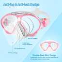 Gintenco Kids Snorkel Set, Diving Mask for Children as Unisex Kids Swimming Goggles, Anti-Fog Diving Mask and Dry Top Snorkel Combo Set for Junior and Youth
