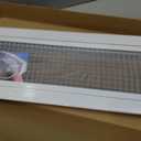 HVAC Premium 6" x 30" Cube Core Eggcrate Return Air Filter Grille for 1" Filter - Aluminum - White [Outer Dimensions: 8.5" x 32.5"]