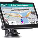 GPS Navigator for Car Truck RV, 7 Inch Touch Screen GPS for Car with 2026 Maps Free Lifetime Updates, Voice Turn-by-Turn Guidance, Speed Limit & Red Light Camera Alerts, Custom Truck Routing