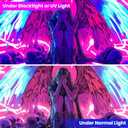 3 x Blacklight Tapestry,WingTapestry Glow In The Dark,UV Reactive Black Light Upright Posters Wall Hanging for Bedroom Dorm Living Room Backdrop Decor (wing5, 59L" x 51W")