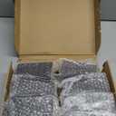 Hoteam Set of 8 Wood Furniture Legs 5 Inch Square Furniture Couch Sofa Dresser Legs Mid-Century Chair Feet Sofa Replacement Parts for Sideboard Recliner Coffee Table DIY Projects Living Room (Brown)