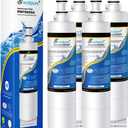 EXCELPURE 4396508 Replacement for Whirlpool EDR5RXD1 4396510, KitchenAid 4392857, EveryDrop FILTER 5, Kenmore 9010, NL240 LC400V WF285 R-9010 WF-NL300 WSW-1, RWF0500A Refrigerator Water Filter, 4PACK