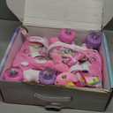 Dino Kids Toddler Roller Skates for Boys Girls,WESKIFAN Dinosaur Quad Skating Shoes with Shiny Light up Wheels&Adjustable Sizes Beginners rollerskates for Birthday Xmas Gifts (X-Small-Toddler(7C~10C), Doll-Pinkl)