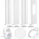 Portable Air Conditioner Window Kit, Upgrade Portable AC Sliding Window Kit with 1 pack 3m seal for Exhaust Hose (5.1"/13cm)