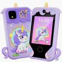 Kids Phone for Girl Toys, Christmas Birthday Gifts for Age 3-10 Year Old Girls Boys Toys, Kids Toddler Smart Phone, Detective Educational Learning Toys with 2.8" Touchscreen, Music Video Game (Purple)