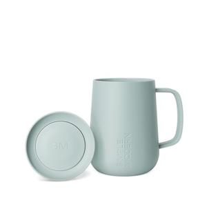 Simple Modern Voyager Signature Mug | Travel Coffee Tumbler with 360° Lid and Handle | Ceramic-Lined Insulated Stainless Steel Iced Cold Brew Cup | 12oz, Sea Glass Sage