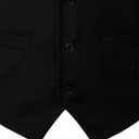 JEMITOP Men's Classic Slim Fit Dress Vest Formal Wedding Prom Tuxedo Suit Vest with Pocket (XXL)