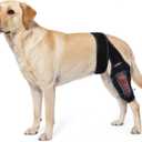 Dog Knee Brace for Hind & Rear Legs,Adjustable Dogs Compression Brace with Joint Instability, Torn ACL, Limping or Osteoarthritis - Reduces Pain and Inflammation,Post Surgery Care Recovery-Black (M)