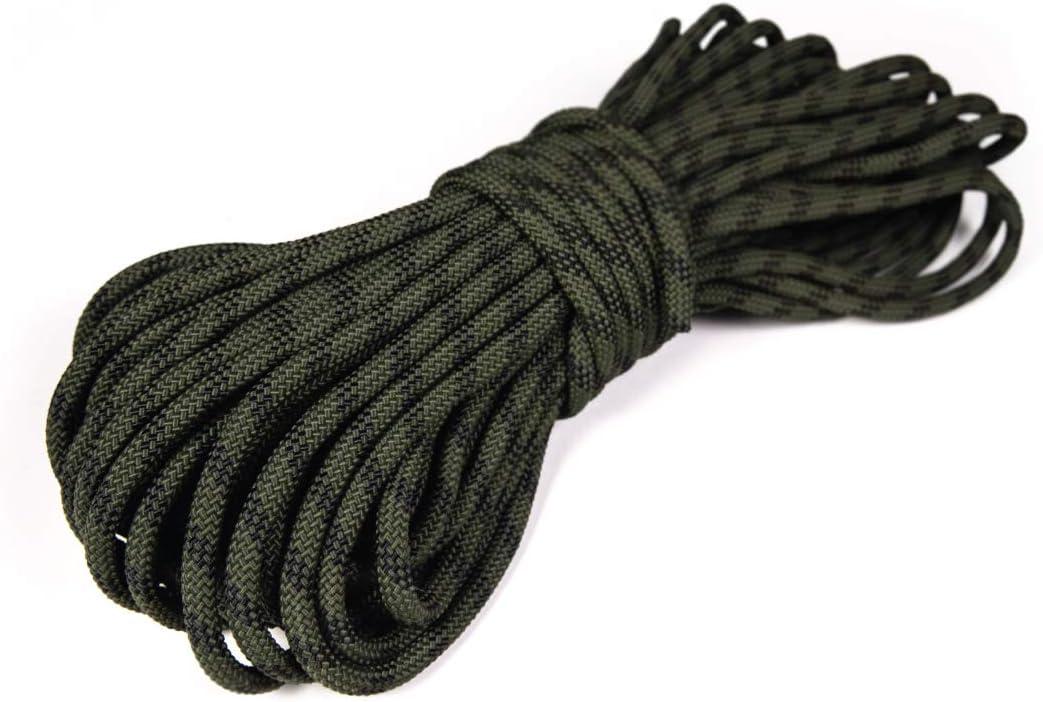Atwood Rope MFG 3/8 inch 100ft Braided Utility Rope. Camouflage, 100ft Made in USA, Lightweight Strong Versatile Rope for Camping, Survival, DIY, Knot Tying