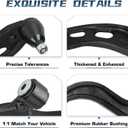 Front Lower Control Arm with Ball Joint for Ford Taurus 2010-1012 FWD, for Lincoln MKS 2009 2010 2011 2012, Left Right Side Suspension Kit MS401122 MS401121 2PCS