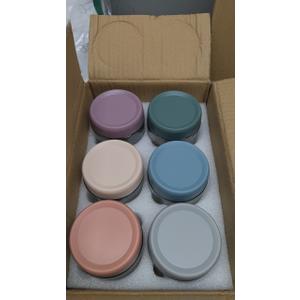 NETANY 6pack 16 oz Overnight Oats Containers with Lids, Glass jars with Airtight Lids, Wide mouth Mason Salad jars, Glass Food Storage Containers for Snacks Yogurt Spice Sugar