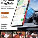 WTCASE Strong Magnetic for Samsung Galaxy S26 Ultra Leather Case with Stand,[Compatible with MagSafe], Slim Adjustable Kickstand Phone Cover (Red, S26 Ultra)
