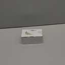 Satin Brass Door Knobs with Square Rosette, Interior Door Handles for Bath & Bed, Heavy Duty Door Knob with Lock (1)